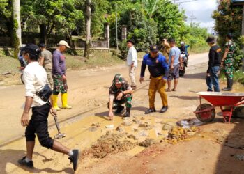 Koramil 1204-07/Tayan Hilir Melaporkan Situasi amenjelang Idul Fitri 2025