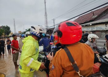 Hujan Deras mengakibatkan Sungai Kaligayam Meluap Mencapai Sepaha Orang Dewasa.
