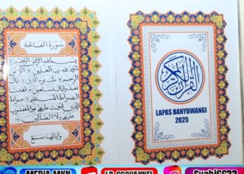 Al-Quran Kaligrafi Besar Jejak Kreativitas Warga Binaan Lapas Banyuwangi