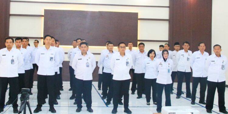 Lapas Banyuwangi Ikuti Apel Pagi Bersama Dan Halal Bihalal Jajaran Kemenko Kumham Imipas