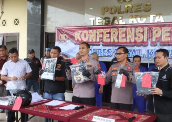 Resahkan Masyarakat, 4 Pelaku Curanmor Dibekuk Polres Tegal Kota