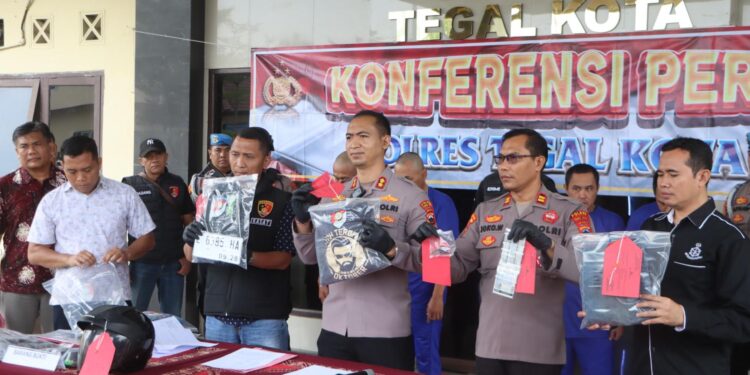 Resahkan Masyarakat, 4 Pelaku Curanmor Dibekuk Polres Tegal Kota