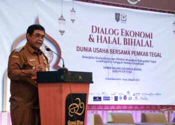 Wakil Bupati Tegal Hadiri Dialog Ekonomi dan Halal Bihalal Kadin Kabupaten Tegal, Dorong Sinergitas untuk Perekonomian Daerah yang Lebih Tangguh