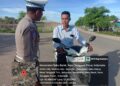 Satlantas Polres Sabu Raijua Rutin Lakukan Patroli Beri Teguran Ke Pengendara Tak Pakai Helm