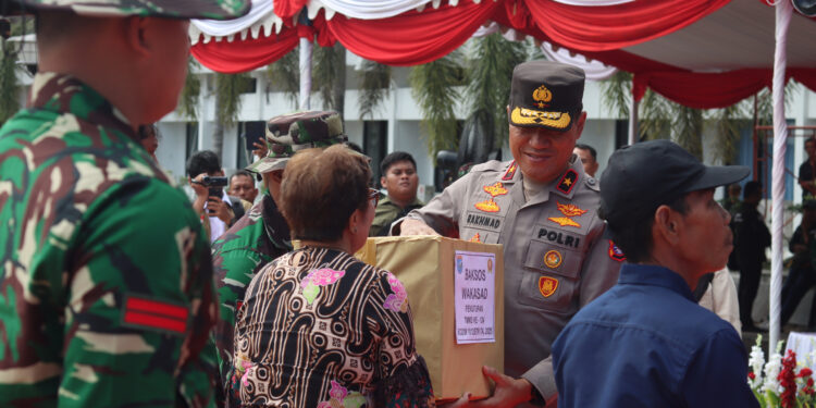 Wakapolda Kalteng Hadiri Penutupan TMMD di Barsel, Bukti Sinergitas TNI-Polri yang Solid