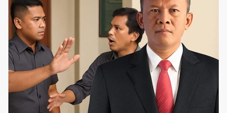 Oknum Security Pengadilan Negri Lebak Halangi Wartawan Saat Mau Meliput