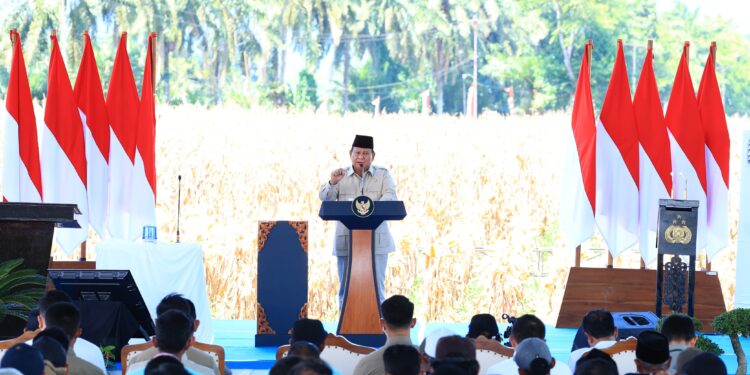 Presiden Prabowo Bahagia Bisa Panen Raya Jagung Bersama Polri
