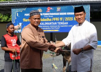 Rayakan Hari Idul Adha 1446 Hijiriah, Polda Kalteng Sembelih 47 Sapi dan 12 Kambing