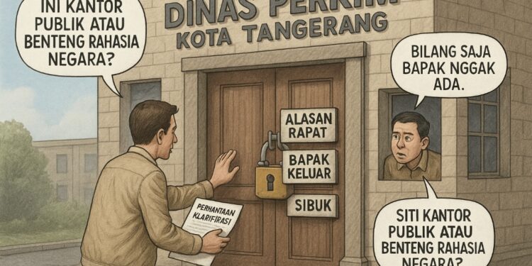 Disperkimtan Diduga Halangi Pers, Izin Proyek Dipertanyakan