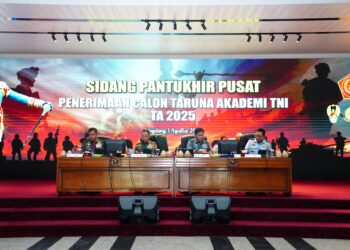 Panglima TNI Pimpin Sidang Pantukhir Pusat Penerimaan Taruna Akademi TNI TA 2025