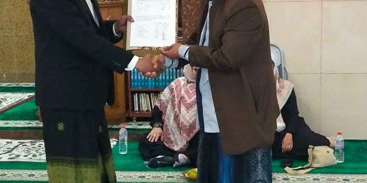 Ustadz H. Jamil Terpilih Pimpin DKM Masjid Jami Daarul Ma’mur, Pemilihan Berlangsung Demokratis