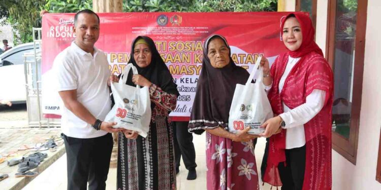 Warga Desa Taban Antusias! Rutan Kelas I Tangerang Tebar Sembako dan Periksa Kesehatan Gratis