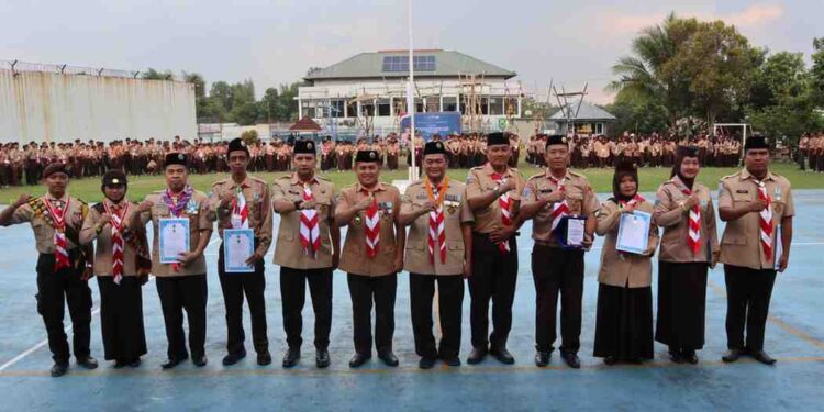 HUT Pramuka ke-64, Rutan Kelas I Tangerang Jadi Tuan Rumah Perkemahan Kwarran Jambe