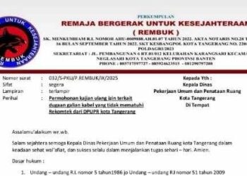 Diduga Langgar Aturan, Galian Kabel PLN di Tangerang Jadi Sorotan LSM