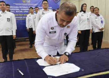 Rutan Kelas I Tangerang Ikuti Penandatanganan Komitmen Bersama Jajaran Pemasyarakatan Secara Virtual