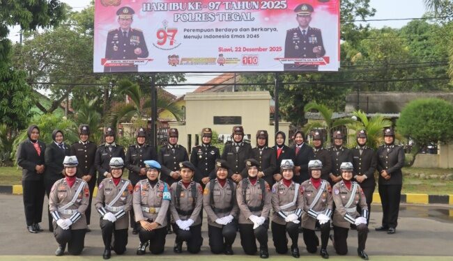 Kapolres Tegal Pimpin Upacara Peringatan Hari Ibu ke-97 Tahun 2025