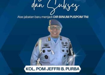 Persaudaraan Mimikri Ucapkan Selamat atas Penunjukan Kol. Pom Jeffri B. Purba sebagai Dirbinum Puspom TNI